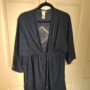 Dotti Blue Swim Cover-up
